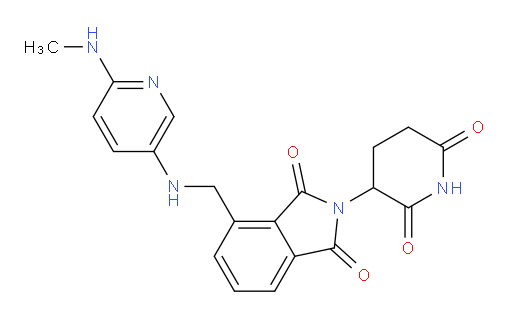 2-(2,6-dioxopiperidin-3-yl)-4-({[6-(methylamino)pyridin-3-yl]amino}methyl)-2,3-dihydro-1H-isoindole-1,3-dione