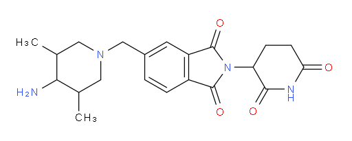 5-[(4-amino-3,5-dimethylpiperidin-1-yl)methyl]-2-(2,6-dioxopiperidin-3-yl)-2,3-dihydro-1H-isoindole-1,3-dione