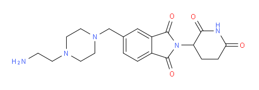 5-{[4-(2-aminoethyl)piperazin-1-yl]methyl}-2-(2,6-dioxopiperidin-3-yl)-2,3-dihydro-1H-isoindole-1,3-dione