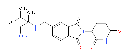 5-{[(1-amino-2,3-dimethylbutan-2-yl)amino]methyl}-2-(2,6-dioxopiperidin-3-yl)-2,3-dihydro-1H-isoindole-1,3-dione