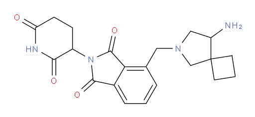 4-({8-amino-6-azaspiro[3.4]octan-6-yl}methyl)-2-(2,6-dioxopiperidin-3-yl)-2,3-dihydro-1H-isoindole-1,3-dione