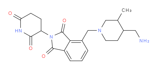 4-{[4-(aminomethyl)-3-methylpiperidin-1-yl]methyl}-2-(2,6-dioxopiperidin-3-yl)-2,3-dihydro-1H-isoindole-1,3-dione