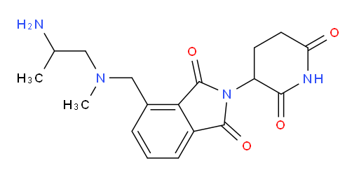 4-{[(2-aminopropyl)(methyl)amino]methyl}-2-(2,6-dioxopiperidin-3-yl)-2,3-dihydro-1H-isoindole-1,3-dione