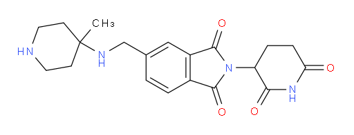 2-(2,6-dioxopiperidin-3-yl)-5-{[(4-methylpiperidin-4-yl)amino]methyl}-2,3-dihydro-1H-isoindole-1,3-dione