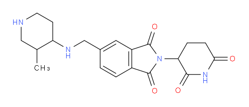2-(2,6-dioxopiperidin-3-yl)-5-{[(3-methylpiperidin-4-yl)amino]methyl}-2,3-dihydro-1H-isoindole-1,3-dione