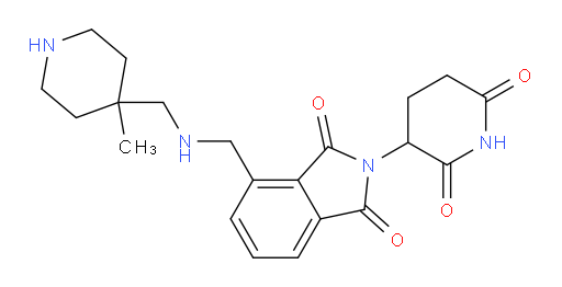 2-(2,6-dioxopiperidin-3-yl)-4-({[(4-methylpiperidin-4-yl)methyl]amino}methyl)-2,3-dihydro-1H-isoindole-1,3-dione