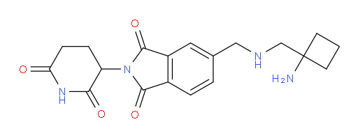 5-({[(1-aminocyclobutyl)methyl]amino}methyl)-2-(2,6-dioxopiperidin-3-yl)-2,3-dihydro-1H-isoindole-1,3-dione