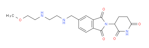 2-(2,6-dioxopiperidin-3-yl)-5-[({2-[(2-methoxyethyl)amino]ethyl}amino)methyl]-2,3-dihydro-1H-isoindole-1,3-dione