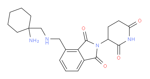 4-({[(1-aminocyclohexyl)methyl]amino}methyl)-2-(2,6-dioxopiperidin-3-yl)-2,3-dihydro-1H-isoindole-1,3-dione
