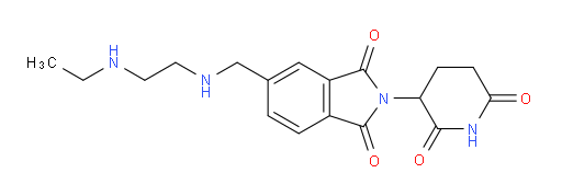 2-(2,6-dioxopiperidin-3-yl)-5-({[2-(ethylamino)ethyl]amino}methyl)-2,3-dihydro-1H-isoindole-1,3-dione