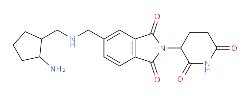 5-({[(2-aminocyclopentyl)methyl]amino}methyl)-2-(2,6-dioxopiperidin-3-yl)-2,3-dihydro-1H-isoindole-1,3-dione