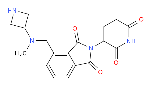 4-{[(azetidin-3-yl)(methyl)amino]methyl}-2-(2,6-dioxopiperidin-3-yl)-2,3-dihydro-1H-isoindole-1,3-dione