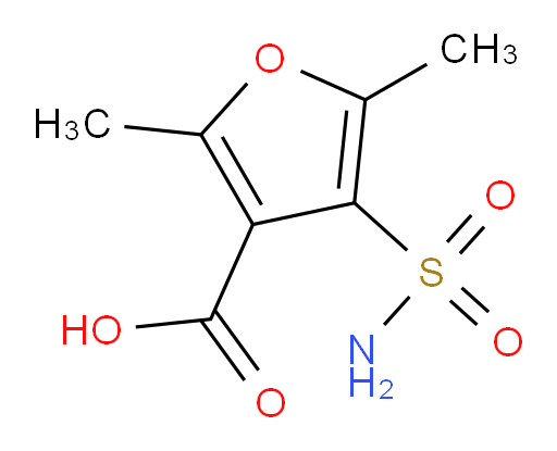2,5-dimethyl-4-sulfamoylfuran-3-carboxylic acid