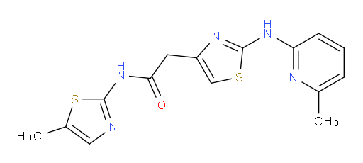 N-(5-methyl-1,3-thiazol-2-yl)-2-{2-[(6-methylpyridin-2-yl)amino]-1,3-thiazol-4-yl}acetamide
