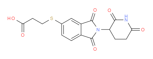 3-{[2-(2,6-dioxopiperidin-3-yl)-1,3-dioxo-2,3-dihydro-1H-isoindol-5-yl]sulfanyl}propanoic acid