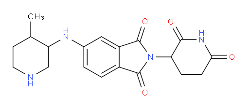 2-(2,6-dioxopiperidin-3-yl)-5-[(4-methylpiperidin-3-yl)amino]-2,3-dihydro-1H-isoindole-1,3-dione