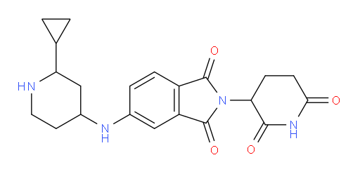 5-[(2-cyclopropylpiperidin-4-yl)amino]-2-(2,6-dioxopiperidin-3-yl)-2,3-dihydro-1H-isoindole-1,3-dione