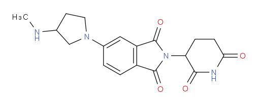 2-(2,6-dioxopiperidin-3-yl)-5-[3-(methylamino)pyrrolidin-1-yl]-2,3-dihydro-1H-isoindole-1,3-dione