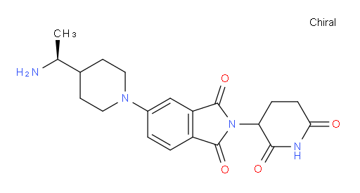 5-{4-[(1S)-1-aminoethyl]piperidin-1-yl}-2-(2,6-dioxopiperidin-3-yl)-2,3-dihydro-1H-isoindole-1,3-dione