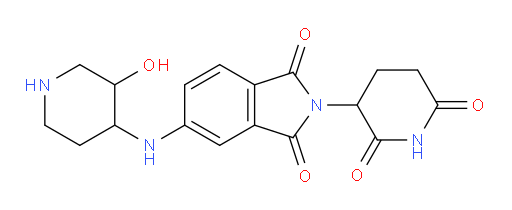 2-(2,6-dioxopiperidin-3-yl)-5-[(3-hydroxypiperidin-4-yl)amino]-2,3-dihydro-1H-isoindole-1,3-dione