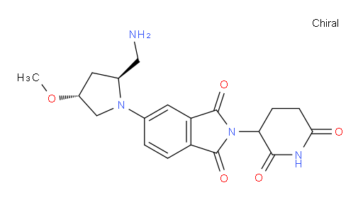 5-[(2S,4R)-2-(aminomethyl)-4-methoxypyrrolidin-1-yl]-2-(2,6-dioxopiperidin-3-yl)-2,3-dihydro-1H-isoindole-1,3-dione