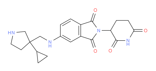 5-{[(3-cyclopropylpyrrolidin-3-yl)methyl]amino}-2-(2,6-dioxopiperidin-3-yl)-2,3-dihydro-1H-isoindole-1,3-dione