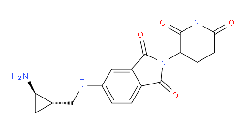 rac-5-({[(1R,2S)-2-aminocyclopropyl]methyl}amino)-2-(2,6-dioxopiperidin-3-yl)-2,3-dihydro-1H-isoindole-1,3-dione