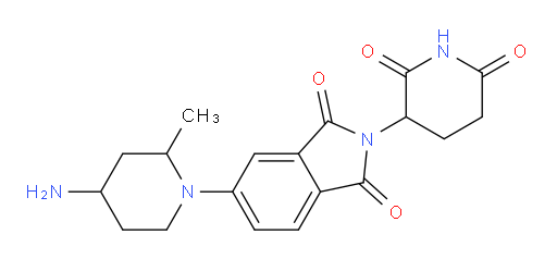5-(4-amino-2-methylpiperidin-1-yl)-2-(2,6-dioxopiperidin-3-yl)-2,3-dihydro-1H-isoindole-1,3-dione
