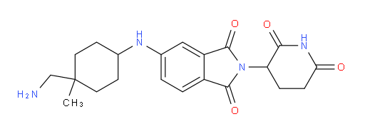 5-{[4-(aminomethyl)-4-methylcyclohexyl]amino}-2-(2,6-dioxopiperidin-3-yl)-2,3-dihydro-1H-isoindole-1,3-dione