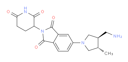 rac-5-[(3R,4S)-3-(aminomethyl)-4-methylpyrrolidin-1-yl]-2-(2,6-dioxopiperidin-3-yl)-2,3-dihydro-1H-isoindole-1,3-dione