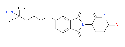 5-[(4-amino-4-methylpentyl)amino]-2-(2,6-dioxopiperidin-3-yl)-2,3-dihydro-1H-isoindole-1,3-dione