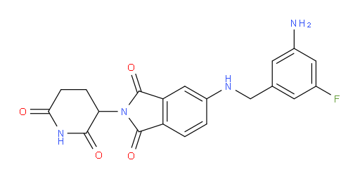 5-{[(3-amino-5-fluorophenyl)methyl]amino}-2-(2,6-dioxopiperidin-3-yl)-2,3-dihydro-1H-isoindole-1,3-dione