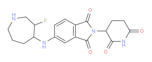 2-(2,6-dioxopiperidin-3-yl)-5-[(3-fluoroazepan-4-yl)amino]-2,3-dihydro-1H-isoindole-1,3-dione