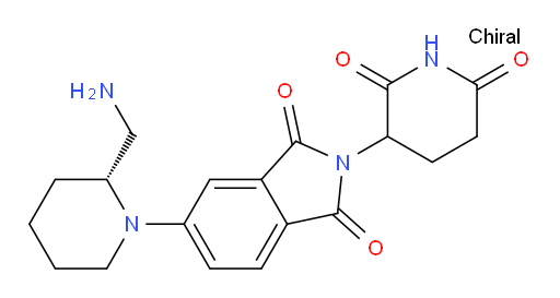 5-[(2R)-2-(aminomethyl)piperidin-1-yl]-2-(2,6-dioxopiperidin-3-yl)-2,3-dihydro-1H-isoindole-1,3-dione