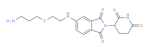 5-{[2-(3-aminopropoxy)ethyl]amino}-2-(2,6-dioxopiperidin-3-yl)-2,3-dihydro-1H-isoindole-1,3-dione