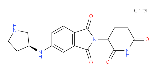 2-(2,6-dioxopiperidin-3-yl)-5-{[(3S)-pyrrolidin-3-yl]amino}-2,3-dihydro-1H-isoindole-1,3-dione
