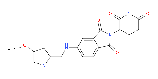 2-(2,6-dioxopiperidin-3-yl)-5-{[(4-methoxypyrrolidin-2-yl)methyl]amino}-2,3-dihydro-1H-isoindole-1,3-dione