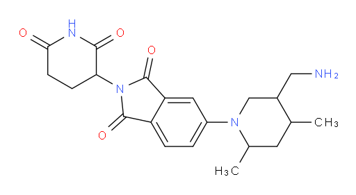 5-[5-(aminomethyl)-2,4-dimethylpiperidin-1-yl]-2-(2,6-dioxopiperidin-3-yl)-2,3-dihydro-1H-isoindole-1,3-dione