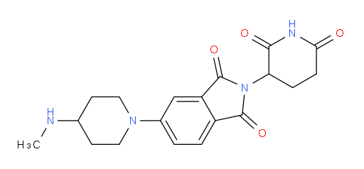2-(2,6-dioxopiperidin-3-yl)-5-[4-(methylamino)piperidin-1-yl]-2,3-dihydro-1H-isoindole-1,3-dione