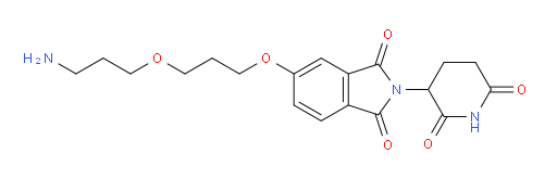 5-[3-(3-aminopropoxy)propoxy]-2-(2,6-dioxopiperidin-3-yl)-2,3-dihydro-1H-isoindole-1,3-dione