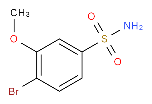 4-bromo-3-methoxybenzene-1-sulfonamide