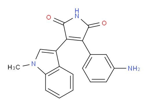 3-(3-aminophenyl)-4-(1-methyl-1H-indol-3-yl)-2,5-dihydro-1H-pyrrole-2,5-dione