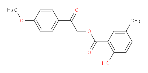 2-(4-methoxyphenyl)-2-oxoethyl 2-hydroxy-5-methylbenzoate