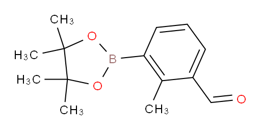 2-methyl-3-(tetramethyl-1,3,2-dioxaborolan-2-yl)benzaldehyde