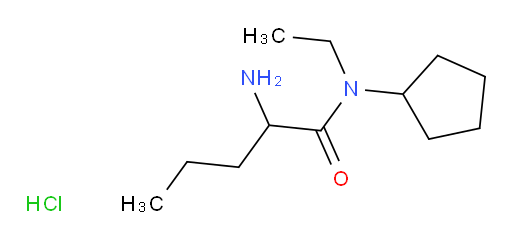 2-amino-N-cyclopentyl-N-ethylpentanamide hydrochloride