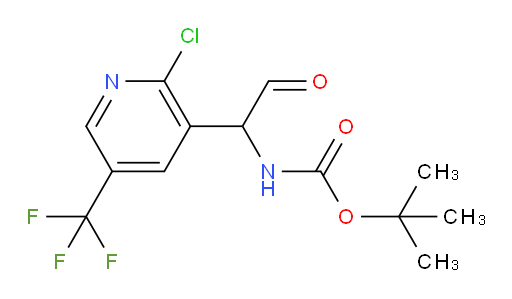 tert-butyl N-{1-[2-chloro-5-(trifluoromethyl)pyridin-3-yl]-2-oxoethyl}carbamate