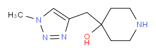 4-[(1-methyl-1H-1,2,3-triazol-4-yl)methyl]piperidin-4-ol