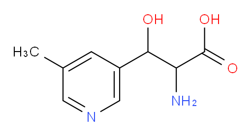 2-amino-3-hydroxy-3-(5-methylpyridin-3-yl)propanoic acid