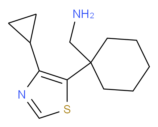[1-(4-cyclopropyl-1,3-thiazol-5-yl)cyclohexyl]methanamine