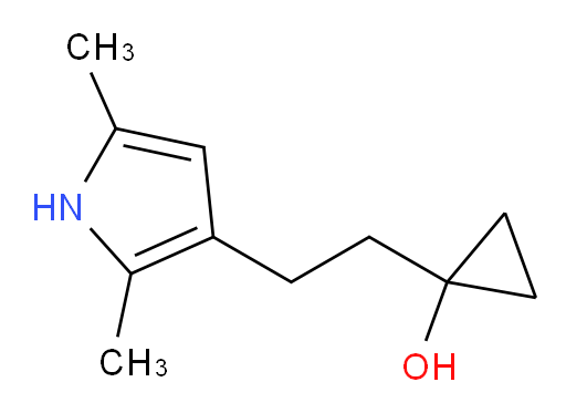 1-[2-(2,5-dimethyl-1H-pyrrol-3-yl)ethyl]cyclopropan-1-ol